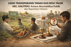 SIARAN PERS : “Ujian Transparansi Tanah Kas Desa Talok Kec. Kalitidu: Antara Akuntabilitas Publik dan Kepastian Hukum”