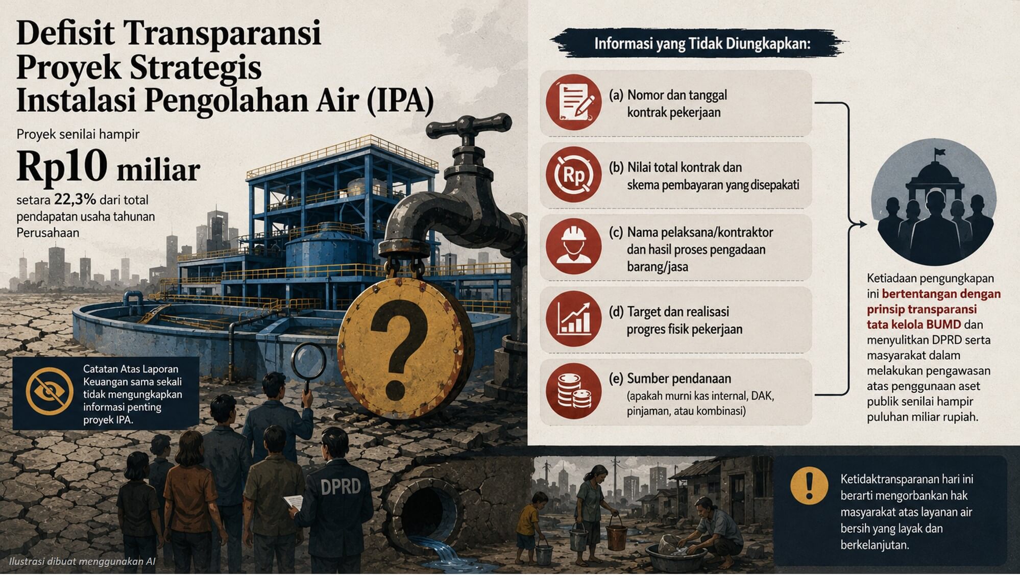 PDAM Defisit Transparansi