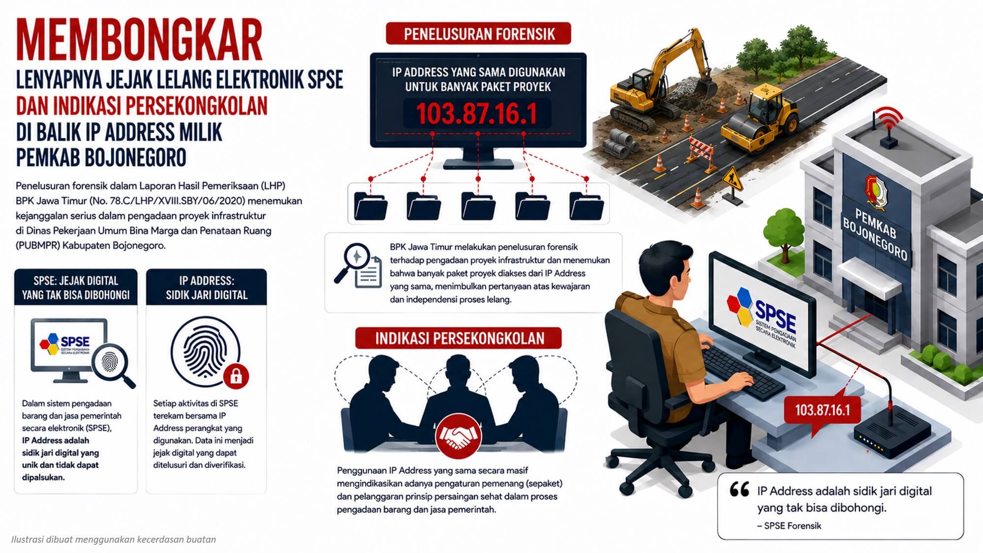 bongkar jejak lelang elektronik yang hilang